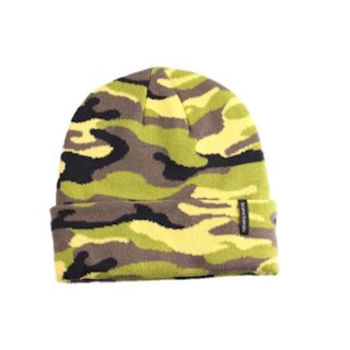 Bruno Banani Herren Mütze Umschlagmütze Strickmütze camouflage grün