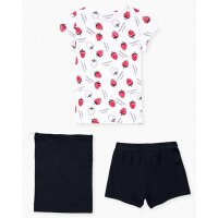 Losan Mädchen 3tlg. Shorty Pyjama kurz Erdbeeren...