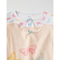 Zippy 2er Pack Mädchen Schlafanzug Pyjama lang Doppelpack Vögelchen