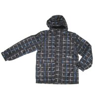 outburst Jungen Funktionsjacke Jacke schwarz kariert