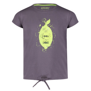 4PRESIDENT Mädchen T-Shirt Knoten (4P02121038-River) anthrazit Gr. 164