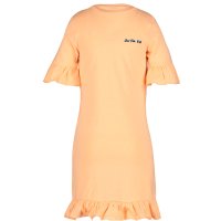 4PRESIDENT Kleid Sommerkleid Flatterärmel neon light orange
