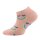 Ewers Mädchen Sneaker Strümpfe 2er Pack Regenbogen/Herz apricot beige