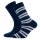 Ewers 2er Pack Jungen Strümpfe Socken uni ringel tinte blau