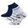 Ewers Jungen Sneaker Strümpfe 3er Pack Auto Ringel Uni grau
