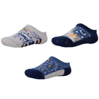 Ysabel Mora Jungen Sneakers 3er Pack Sommer Socken Strümpfe blau