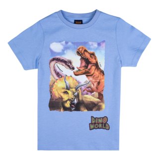 Dino World Dinosaurier Dinobande T-Shirt (77002/718) blau Gr. 116