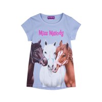 Miss Melody T-Shirt Pferdetrio Pferde hellblau