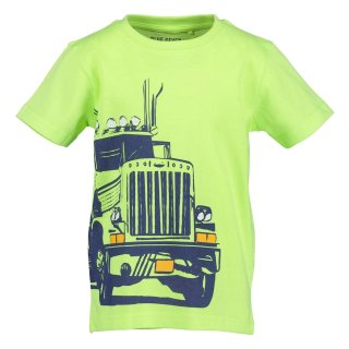 Blue Seven Jungen T-Shirt Truck LKW (802214/707) neon Gr. 92