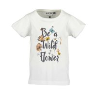 Blue Seven Mädchen Blumen T-Shirt Be a Wild Flower off-white