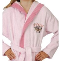 Wörner Mädchen Bademantel Style rosé