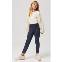 Ysabel Mora warme Thermo Leggings Punkte marino jeans