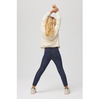 Ysabel Mora warme Thermo Leggings Punkte marino jeans