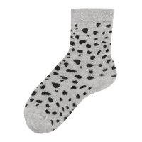 Ewers 2er Pack Dalmatiner/Punkte Mädchen Socken Strümpfe grau