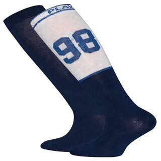 Ewers Jungen Kniestrümpfe 2er Pack play to win navy blau