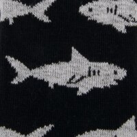 Ewers Jungen Kniestrümpfe 2er Pack Hai schwarz+blau...