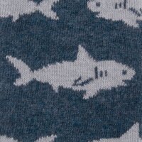 Ewers Jungen Kniestrümpfe 2er Pack Hai schwarz+blau (601105/04) Gr.