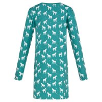 Happy Girls Kleid Langarm Jerseykleid Einhorn petrol...
