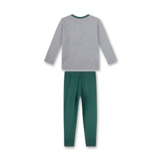 s.Oliver Jungen Schlafanzug Pyjama lang Speed racing grau grün