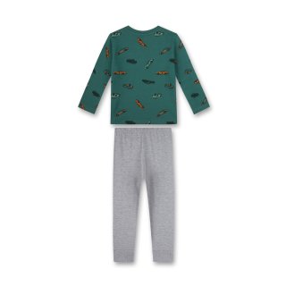 s.Oliver Jungen Schlafanzug Pyjama lang Rennauto grün grau