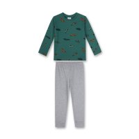s.Oliver Jungen Schlafanzug Pyjama lang Rennauto grün grau