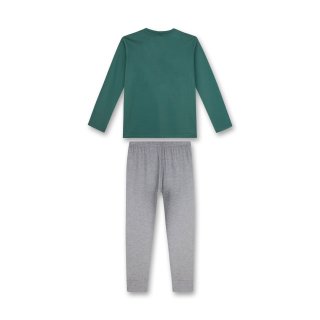s.Oliver Jungen Schlafanzug Pyjama lang Outer Space grün grau