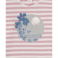 s.Oliver Mädchen Schlafanzug Pyjama lang Blumen Stripes (245261) rosa grau Gr. 176