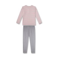 s.Oliver Mädchen Schlafanzug Pyjama lang Blumen Stripes (245261) rosa grau Gr. 176