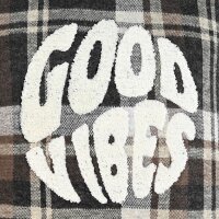 blue effect girls Kleid Hooded Dress Good Vibes Winterkleid karo braun