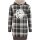 blue effect girls Kleid Hooded Dress Good Vibes Winterkleid karo braun