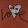 Blue Effect Mädchen Langarmshirt T-Shirt Langarm Herz Love rost