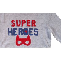 Losan Jungen Schlafanzug lang Pyjama Super Hero Gris Claro Vigore