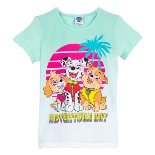 Paw Patrol Mädchen T-Shirt Hundestaffel adventure day hellgrün