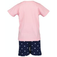 Blue Seven Mädchen Shorty Schlafanzug Pyjama kurz rosa marine