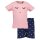 Blue Seven Mädchen Shorty Schlafanzug Pyjama kurz rosa marine