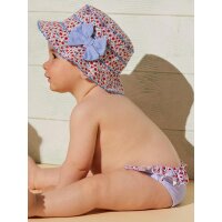 Ysabel Mora Baby Badehose Bikinislip Blumen Stripes hellblau