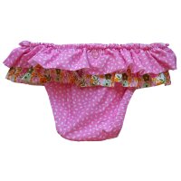 Ysabel Mora Baby Badehose Bikinislip Blumen Doppelrüsche rosa