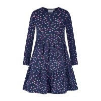Happy girls Kleid Langarm Jerseykleid Herzen navy blau