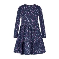 Happy girls Kleid Langarm Jerseykleid Herzen navy blau