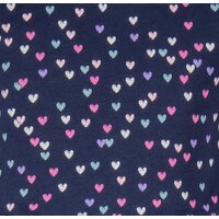 Happy girls Kleid Langarm Jerseykleid Herzen navy blau