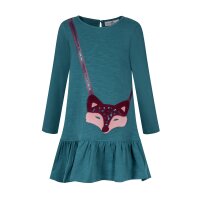 Happy girls Kleid Langarm Fuchs petrol