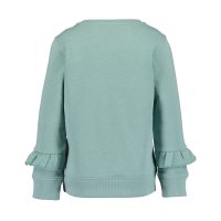 Blue Seven Mädchen Sweatshirt Pullover Katze gletscher grün