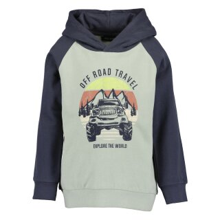 Blue Seven Jungen Kapuzen Sweatshirt Pullover Off Road Travel anthrazit