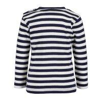 Blue Seven Baby Jungen Langarmshirt Streifen Bagger weiß blau