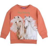 Miss Melody Sweatshirt Pullover zwei weiße Pferde...