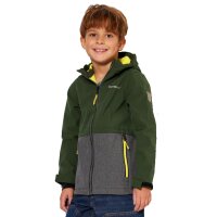 Outburst Jungen Softshelljacke Jacke Fleecefutter oliv grau melange citrus