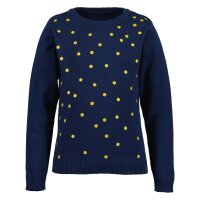 Blue Seven Mädchen Pullover Strickpullover Punkte blau