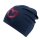 Fiebig Mädchen Jerseymütze Mütze unit Pailletten Herz navy blau