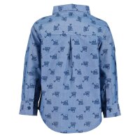 Blue Seven Baby Jungen Hemd Langarm Bagger jeansblau Gr. 68-86