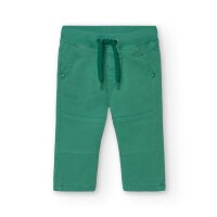 BÒBOLI Hose Gabardine gras grün gefüttert
